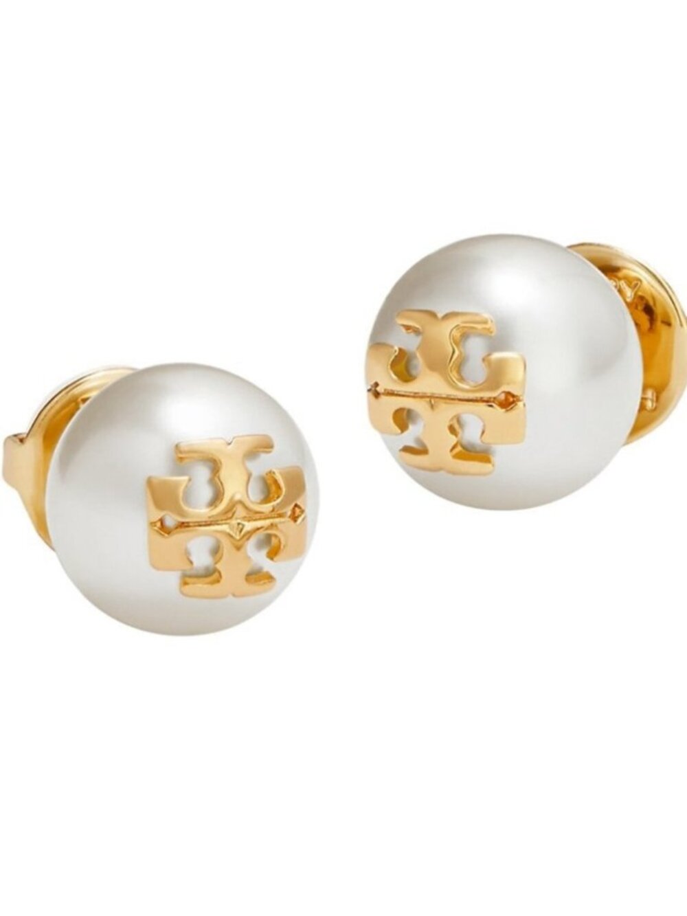 Tory Burch classic Pearl Stud Earrings